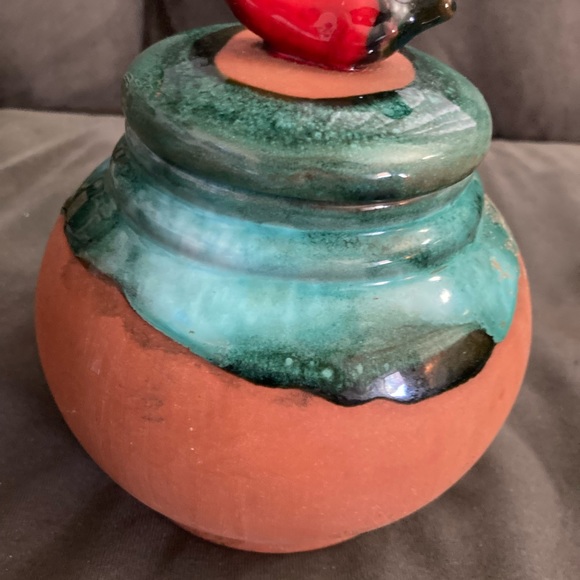 Handmade Clay Tortilla Server Jalapeño Lid - Picture 2 of 8